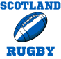 Scotland Rugby Ball Mug (Black)